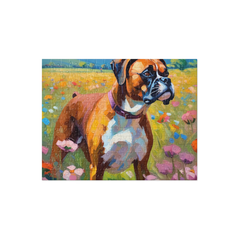 PugMug Custom Boxer Dog Jigsaw Puzzle
