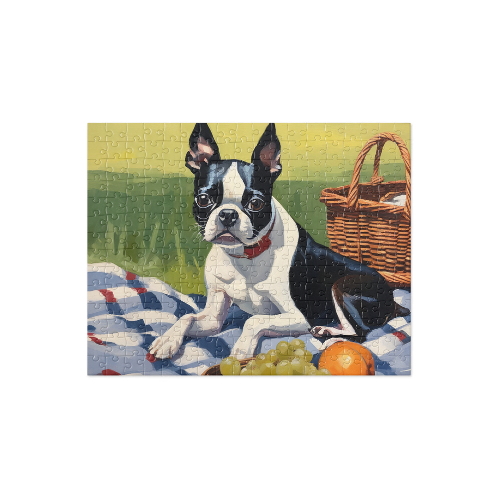 PugMug Custom Boston Terrier Jigsaw Puzzle