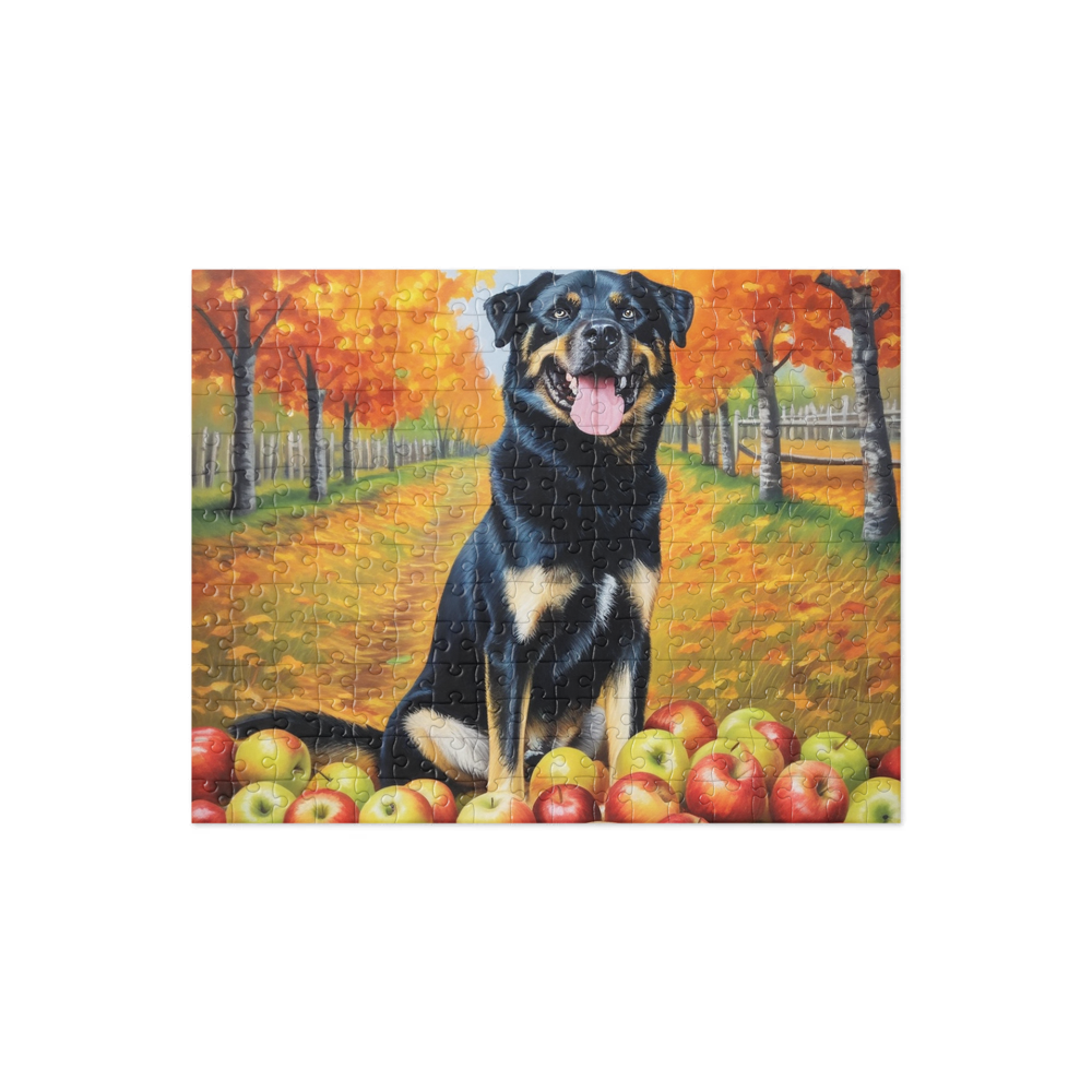 PugMug Custom Blue Jigsaw Puzzle