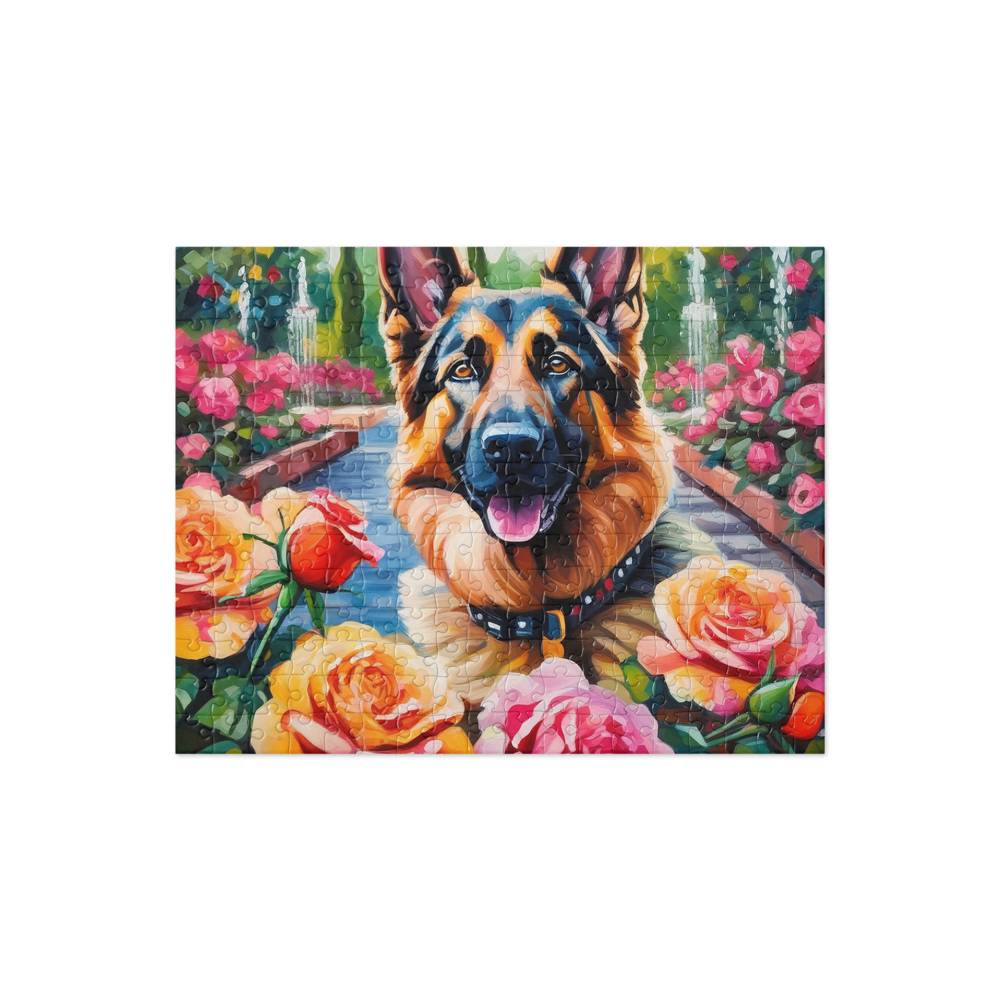 PugMug Custom German Shepherd Dog Jigsaw Puzzle
