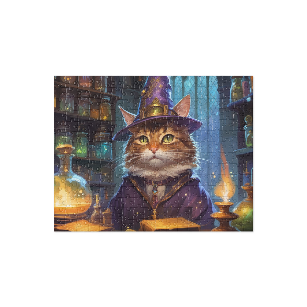 PugMug Custom Tabby Companion Cat Jigsaw Puzzle