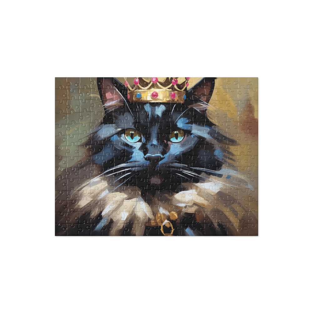 PugMug Custom Black Ragdoll Cat Jigsaw Puzzle