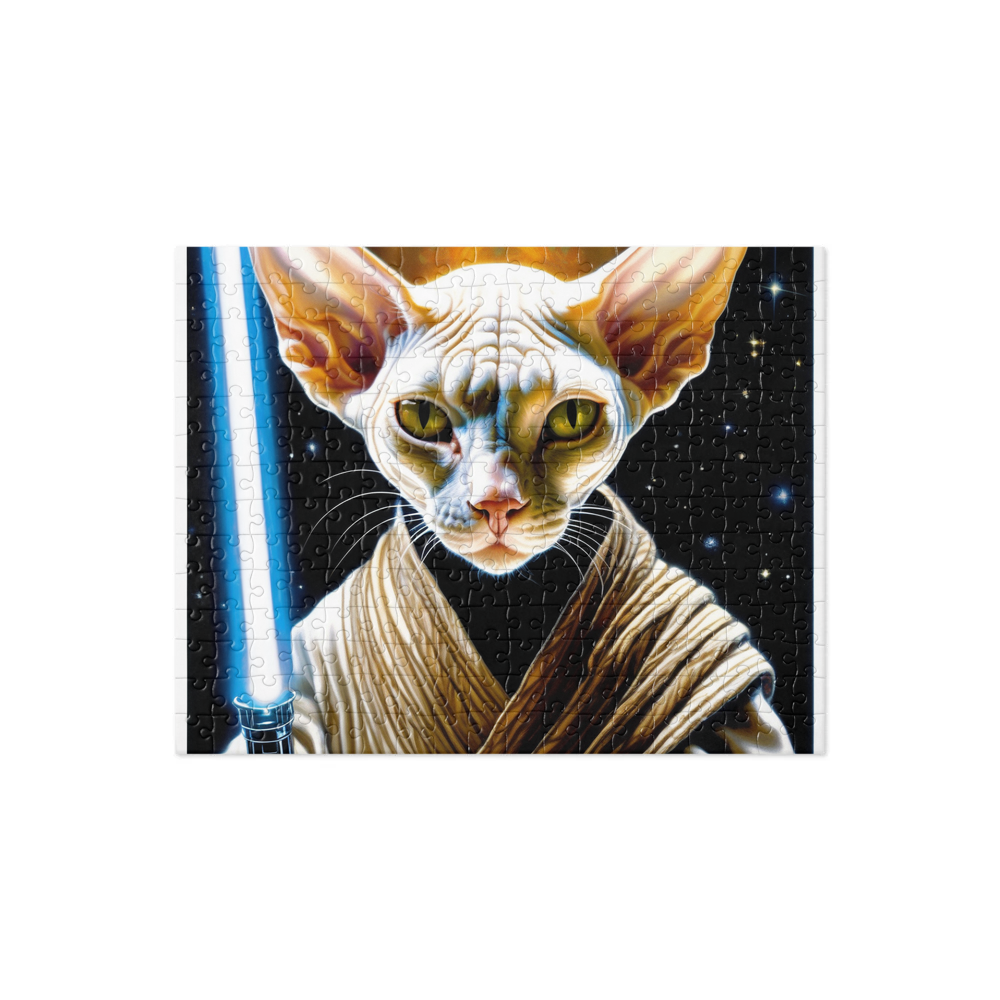 PugMug Custom White Sphynx Cat Jigsaw Puzzle