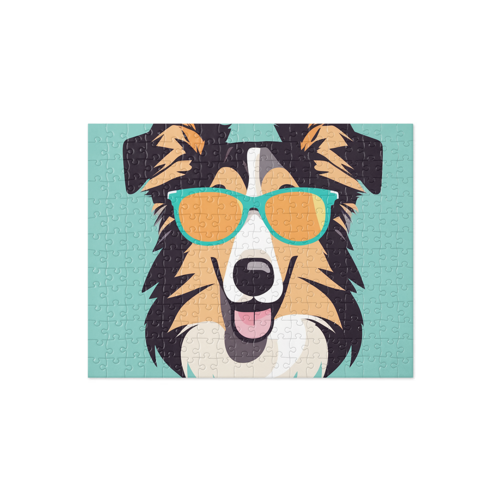 PugMug Custom Collie Jigsaw Puzzle