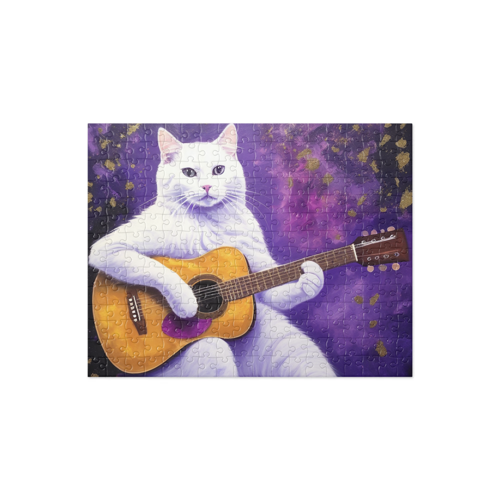 PugMug Custom White Companion Cat Jigsaw Puzzle