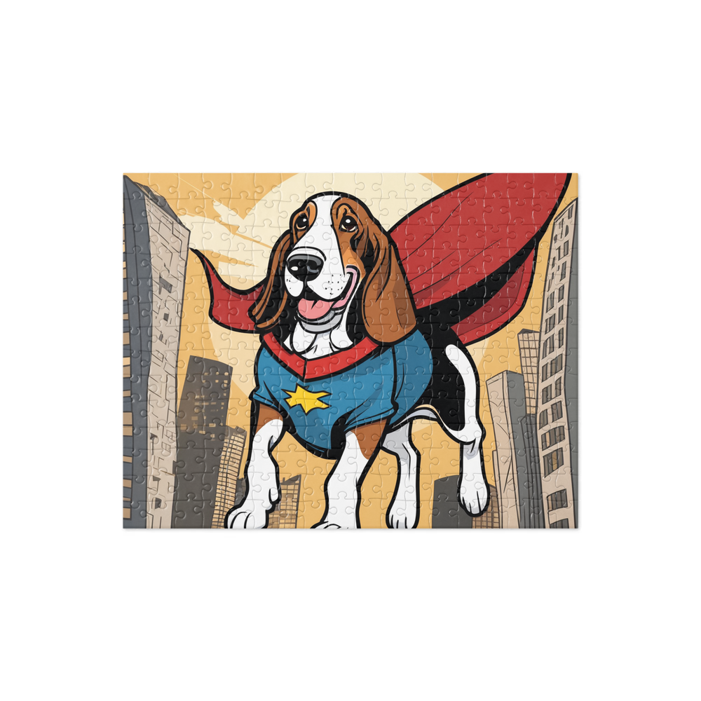 PugMug Custom Basset Hound Jigsaw Puzzle