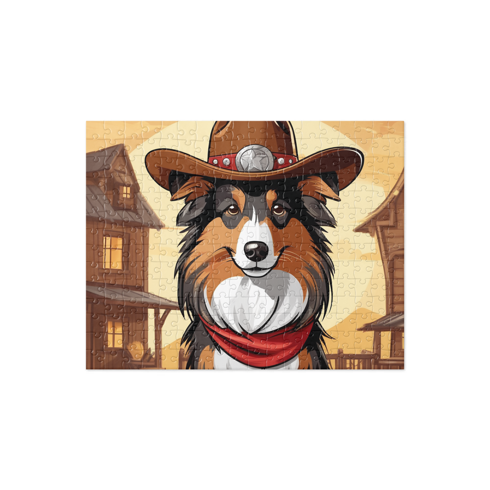 PugMug Custom Shetland Sheepdog Jigsaw Puzzle