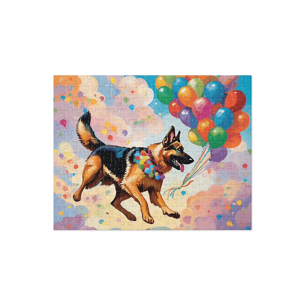 PugMug Custom German Shepherd Dog Jigsaw Puzzle