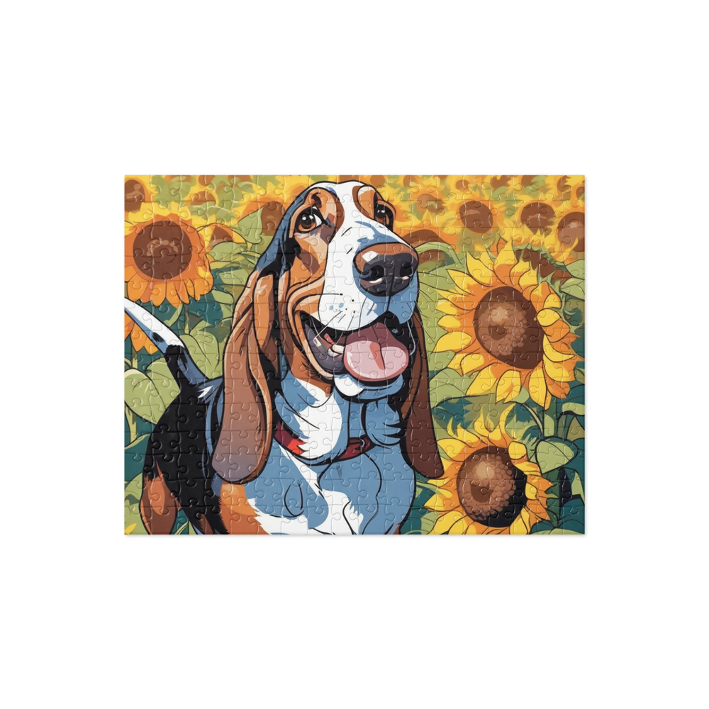 PugMug Custom Basset Hound Jigsaw Puzzle