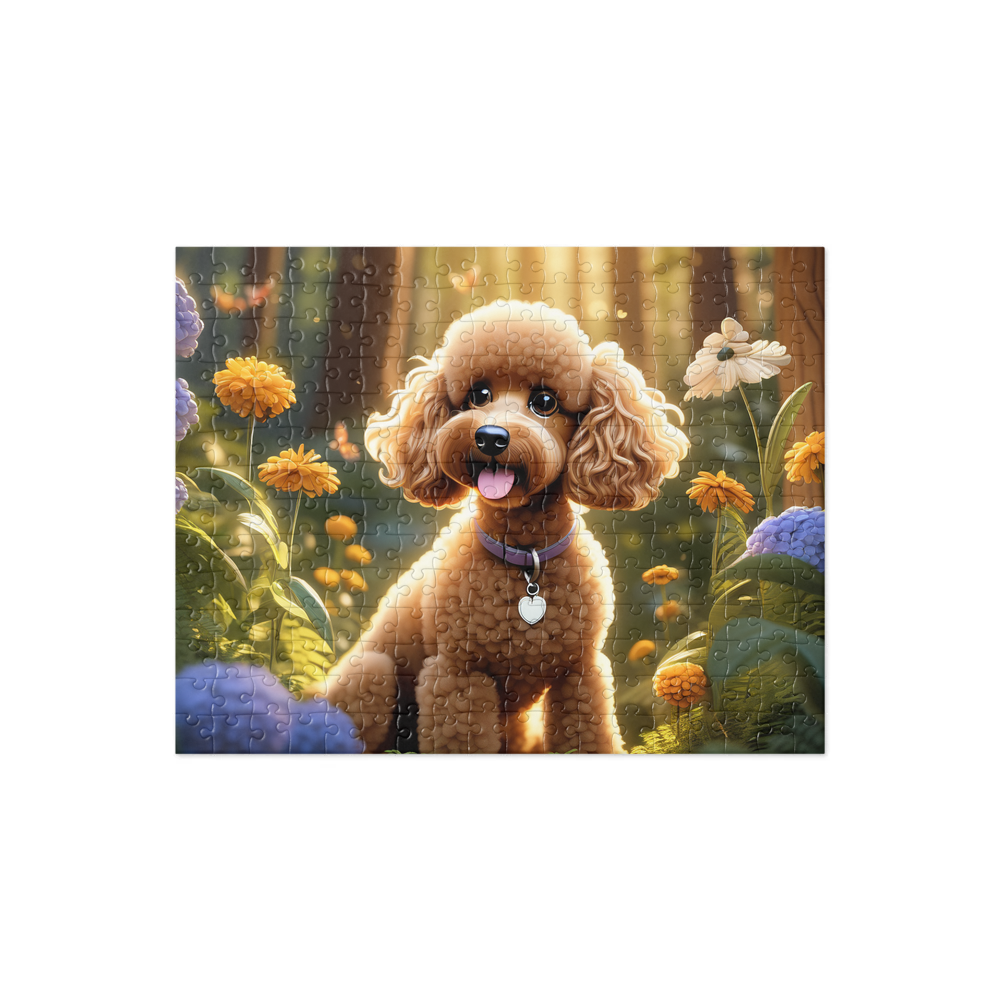 PugMug Custom Tan Poodle Jigsaw Puzzle