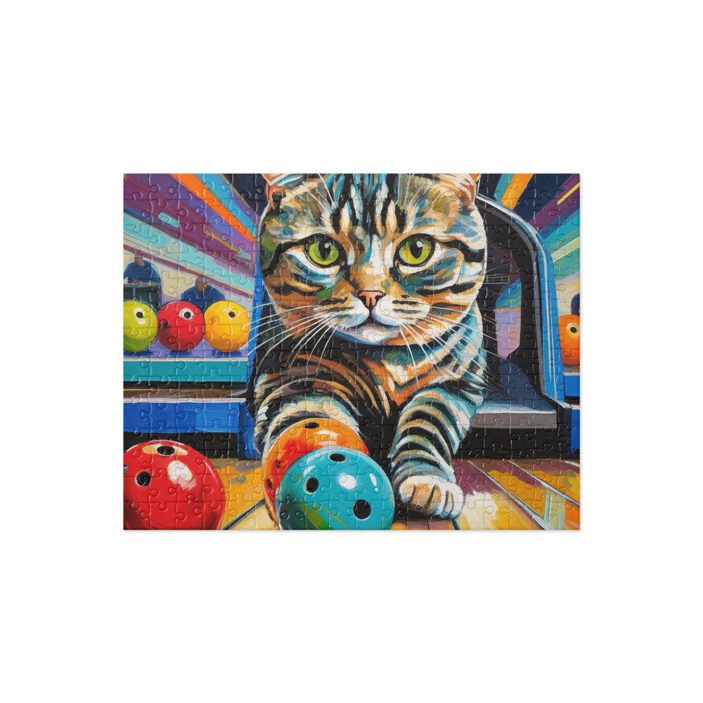 PugMug Custom Tabby Scottish Fold Cat Jigsaw Puzzle