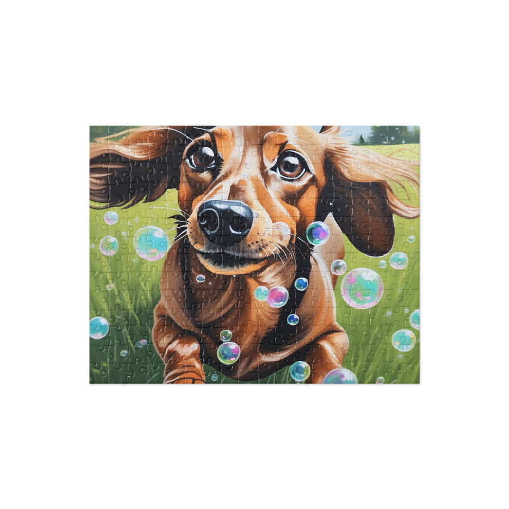 PugMug Custom Tan Dachshund Jigsaw Puzzle