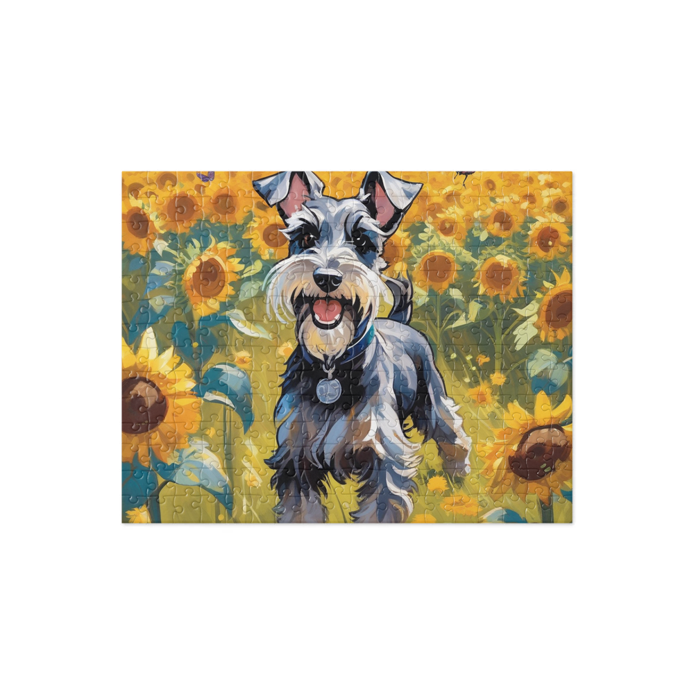 PugMug Custom Miniature Schnauzer Jigsaw Puzzle