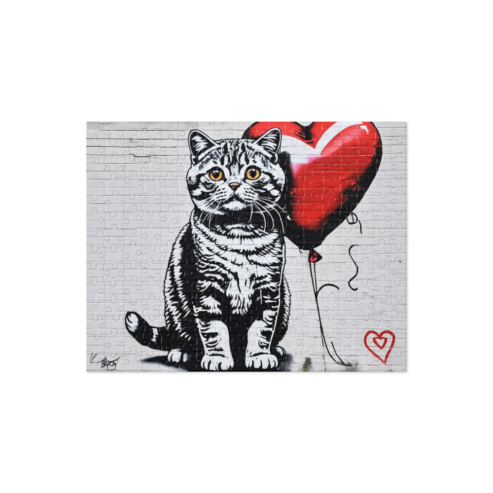 PugMug Custom Tabby Scottish Fold Cat Jigsaw Puzzle