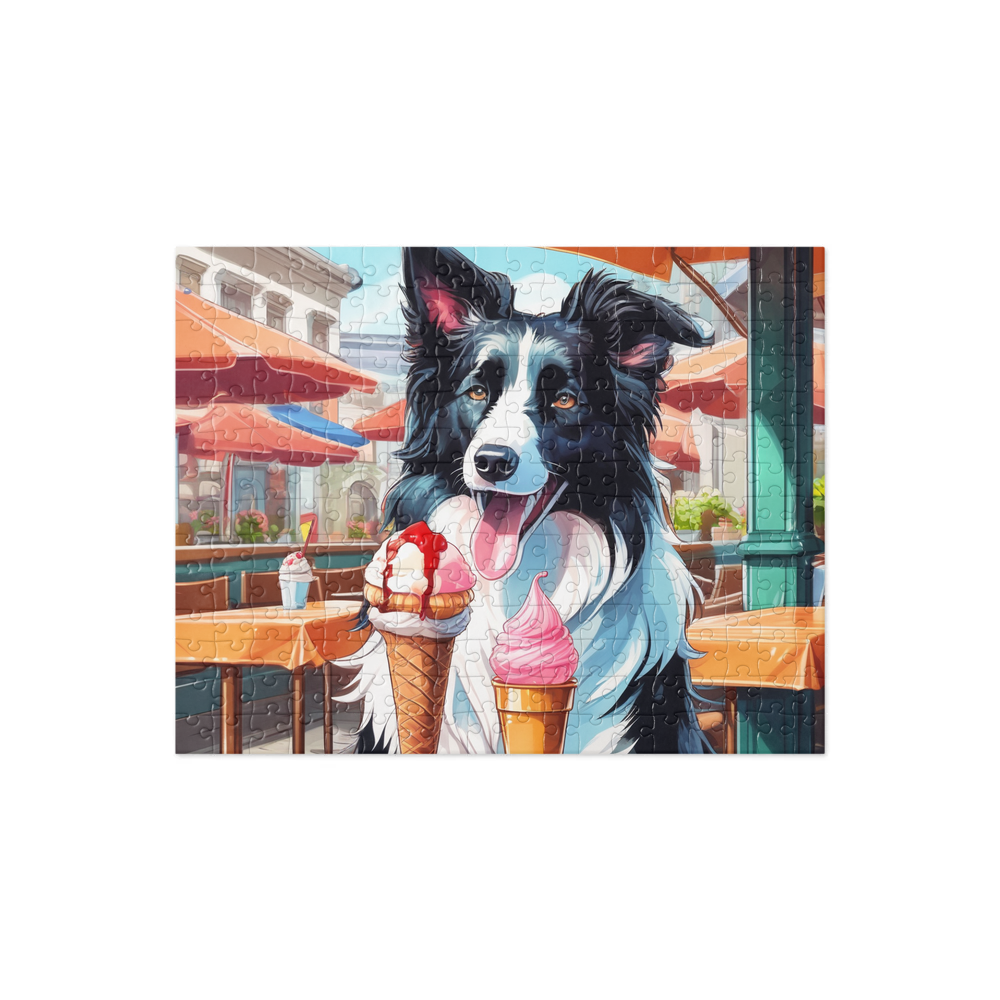 PugMug Custom Border Collie Jigsaw Puzzle