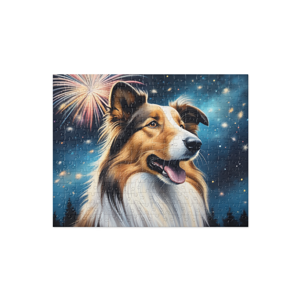 PugMug Custom Collie Jigsaw Puzzle