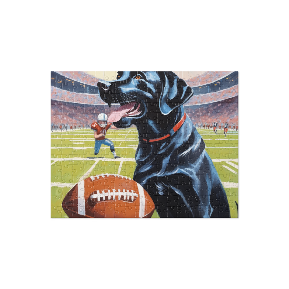 PugMug Custom Black Labrador Retriever Jigsaw Puzzle