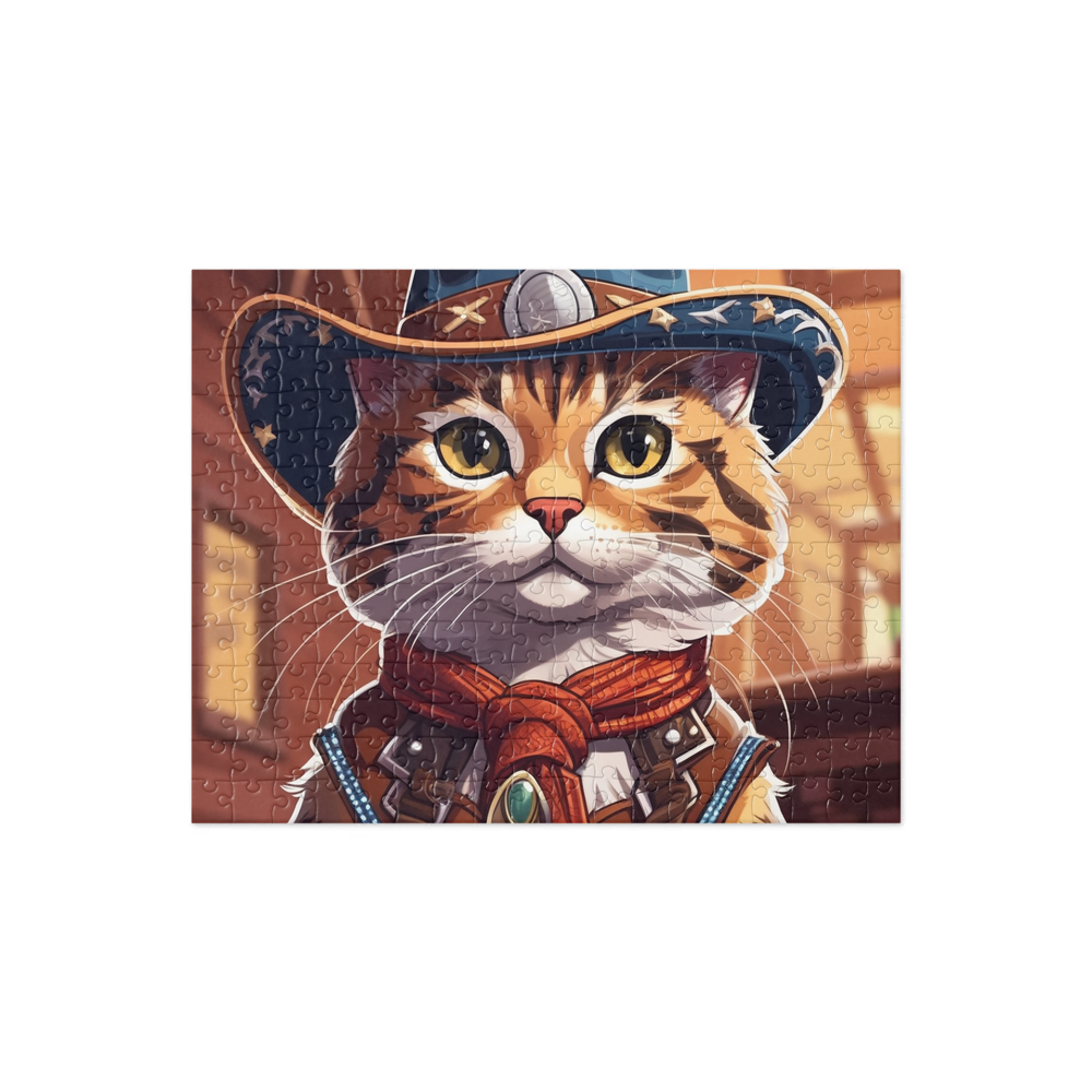 PugMug Custom Tabby Exotic Cat Jigsaw Puzzle