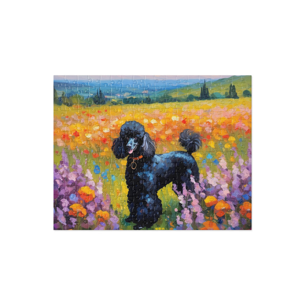PugMug Custom Black Poodle Jigsaw Puzzle