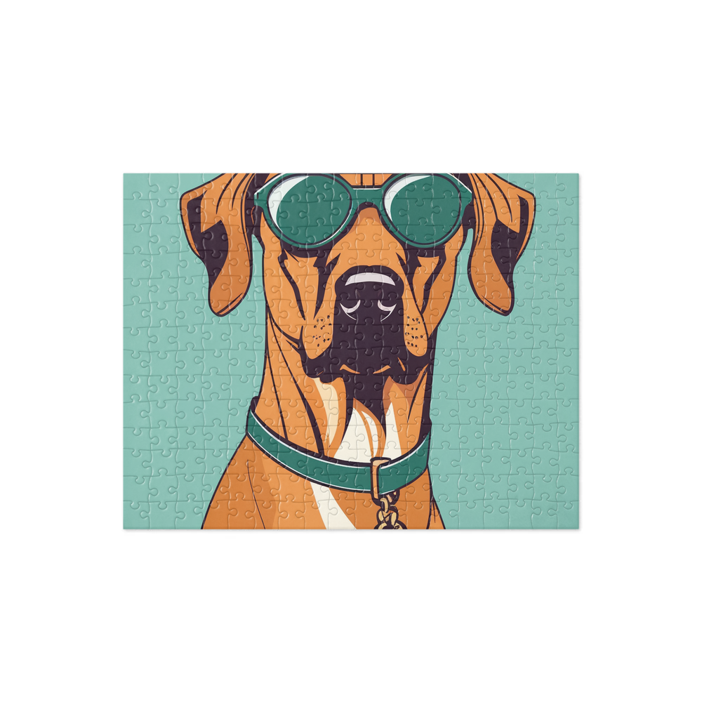 PugMug Custom Rhodesian Ridgeback Jigsaw Puzzle