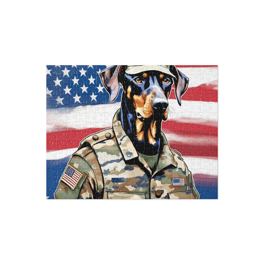 PugMug Custom Doberman Pinscher Jigsaw Puzzle