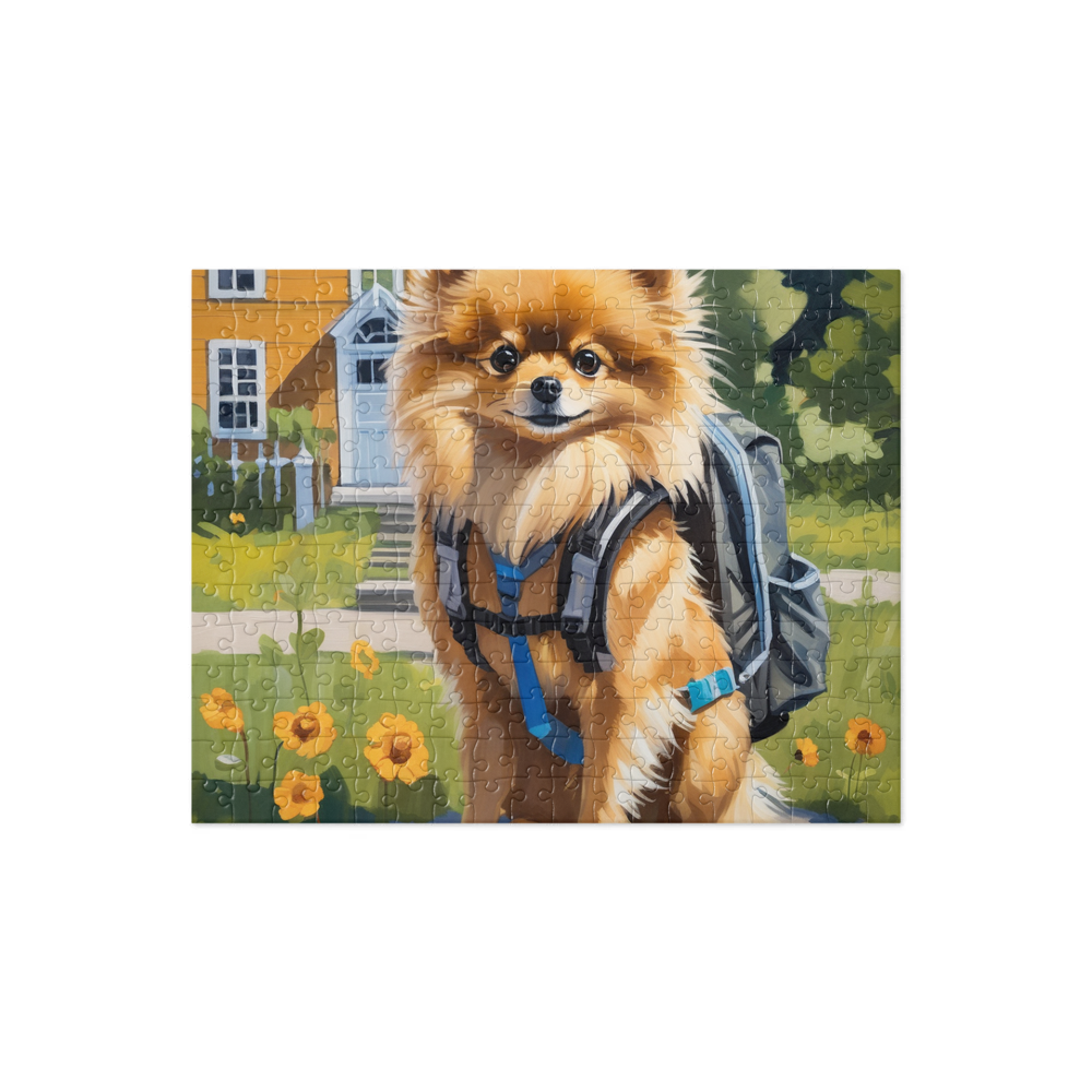 PugMug Custom Tan Pomeranian Jigsaw Puzzle