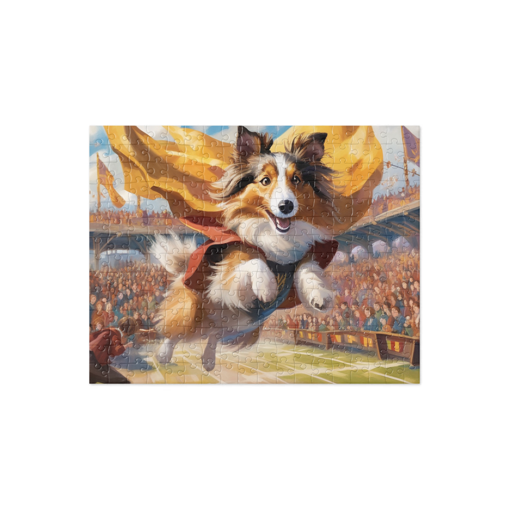 PugMug Custom Shetland Sheepdog Jigsaw Puzzle