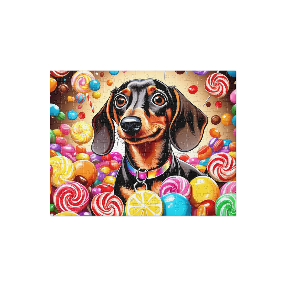 PugMug Custom Tan Dachshund Jigsaw Puzzle