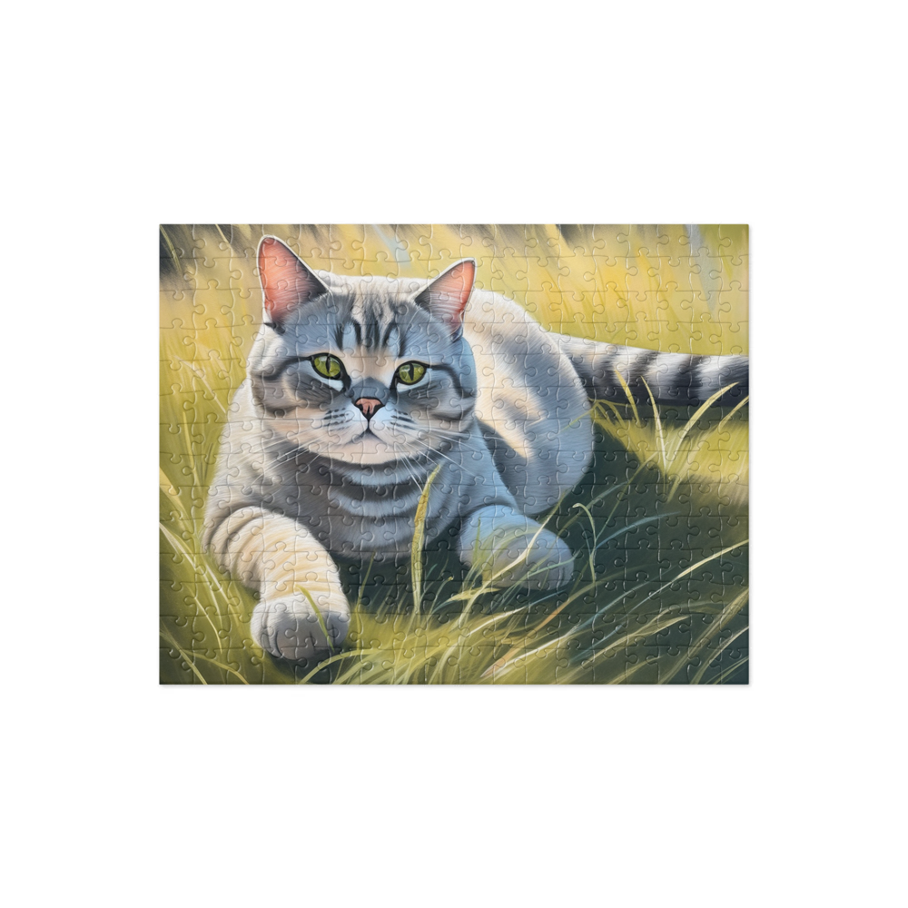 PugMug Custom Tabby British Shorthair Cat Jigsaw Puzzle