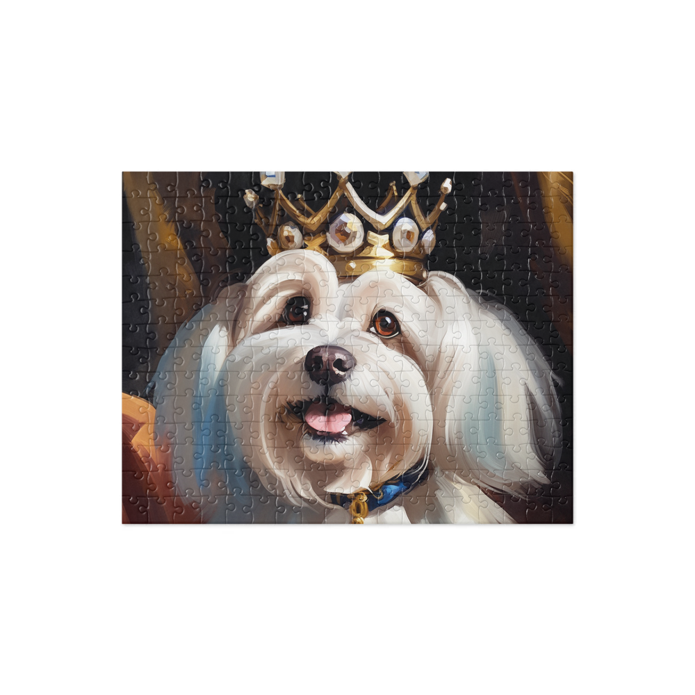 PugMug Custom White Havanese Dog Jigsaw Puzzle