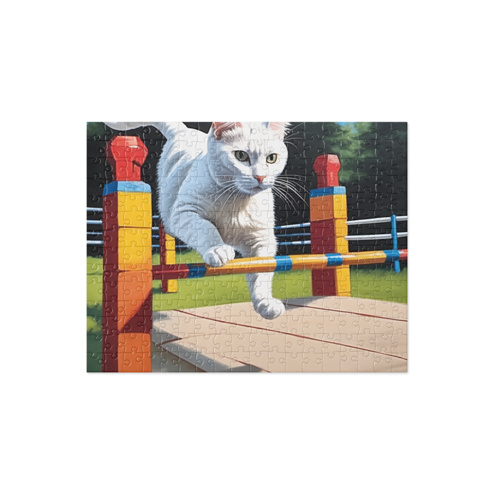 PugMug Custom White Companion Cat Jigsaw Puzzle