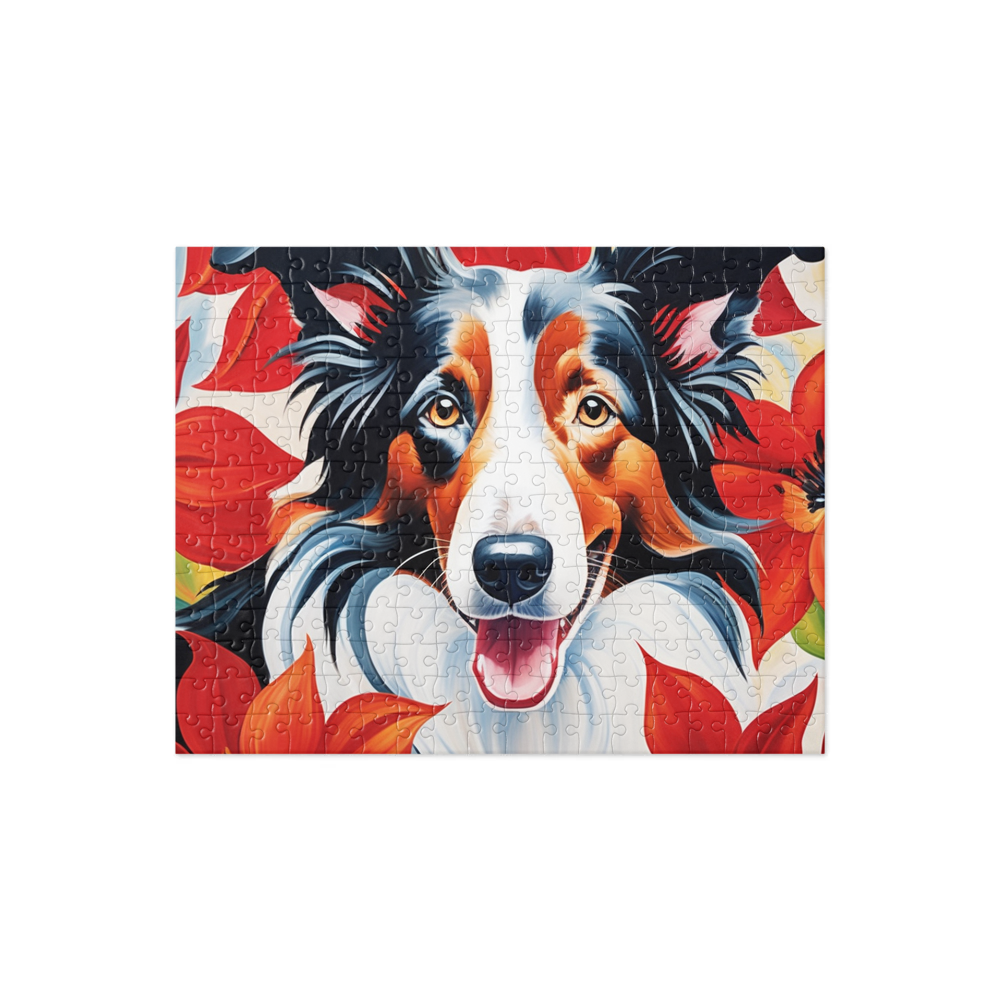PugMug Custom Border Collie Jigsaw Puzzle