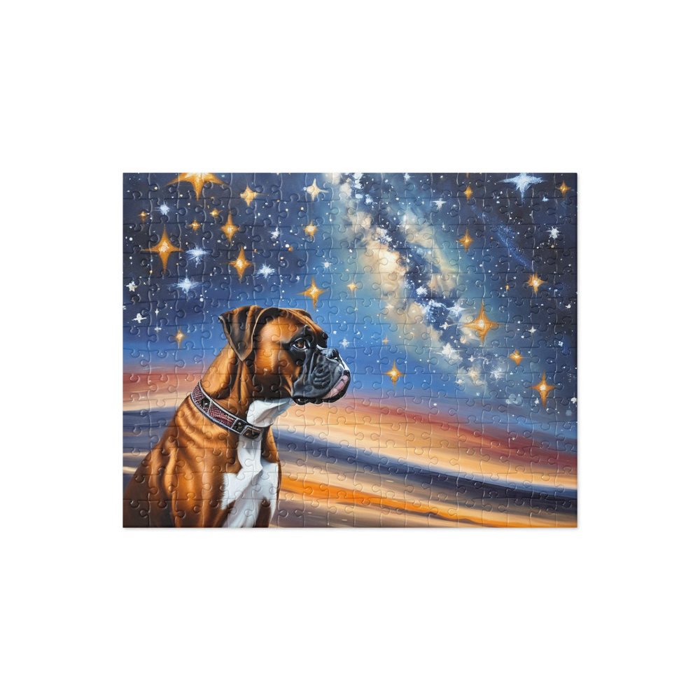 PugMug Custom Boxer Dog Jigsaw Puzzle