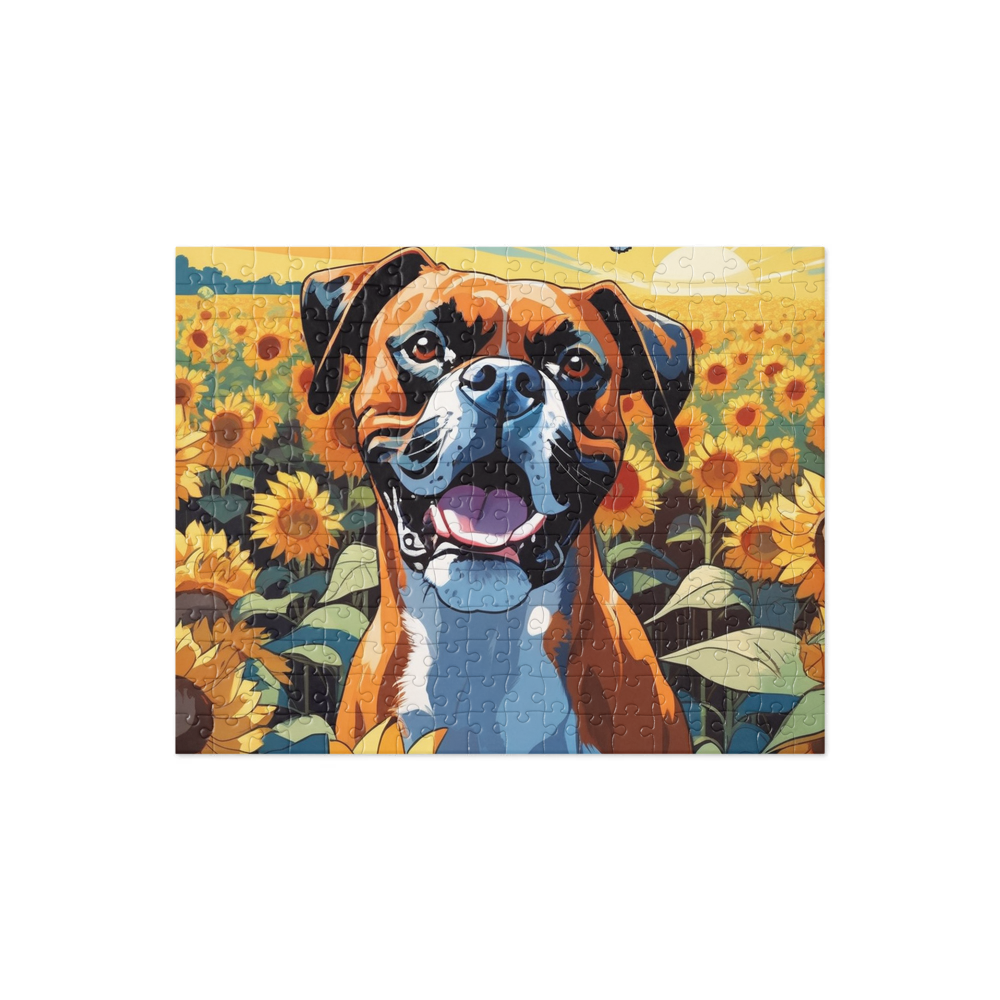 PugMug Custom Boxer Dog Jigsaw Puzzle
