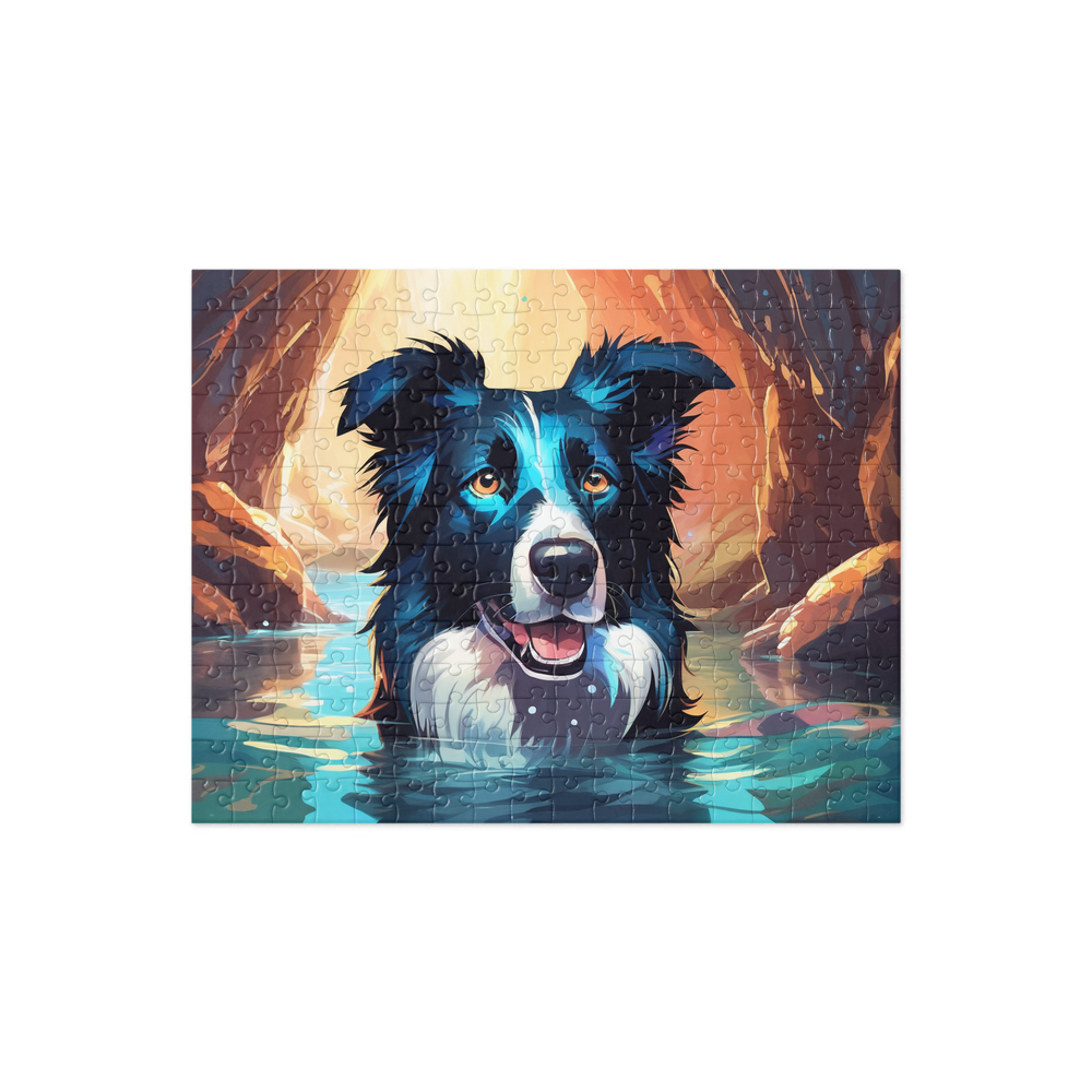 PugMug Custom Border Collie Jigsaw Puzzle