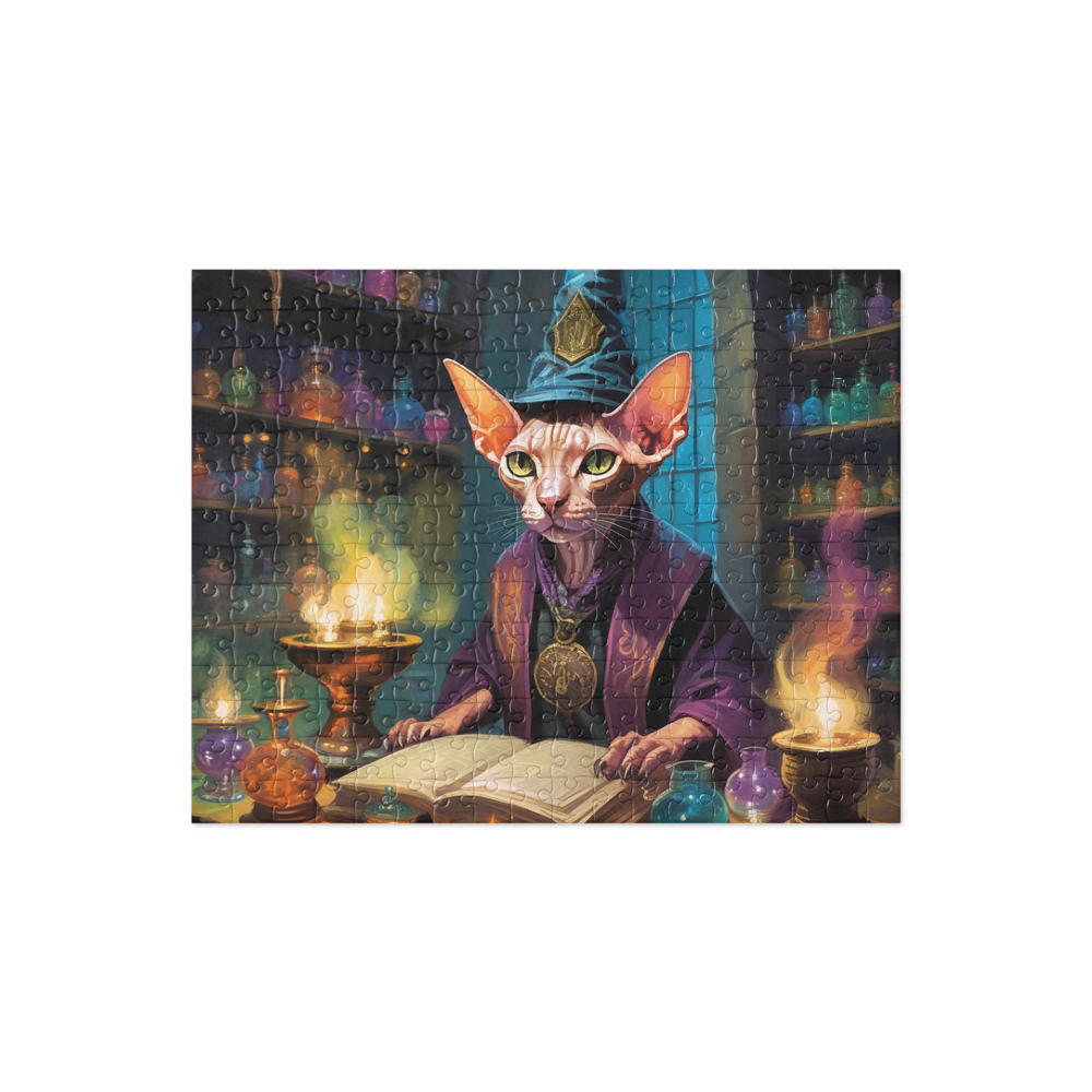 PugMug Custom Tabby Sphynx Cat Jigsaw Puzzle