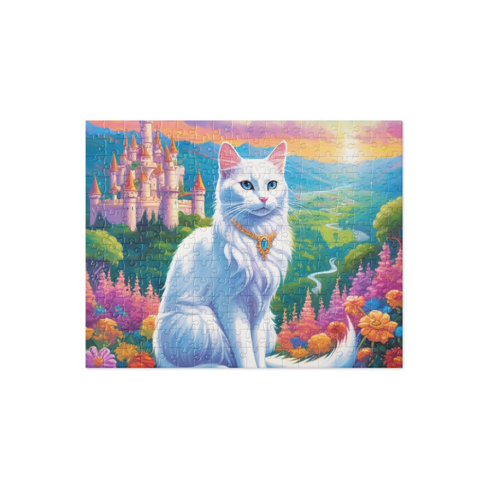PugMug Custom White Companion Cat Jigsaw Puzzle