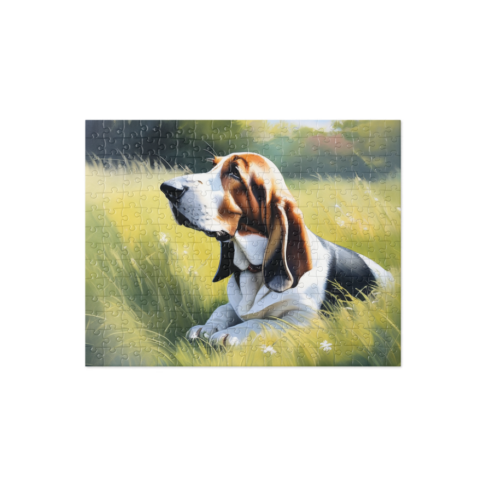 PugMug Custom Basset Hound Jigsaw Puzzle