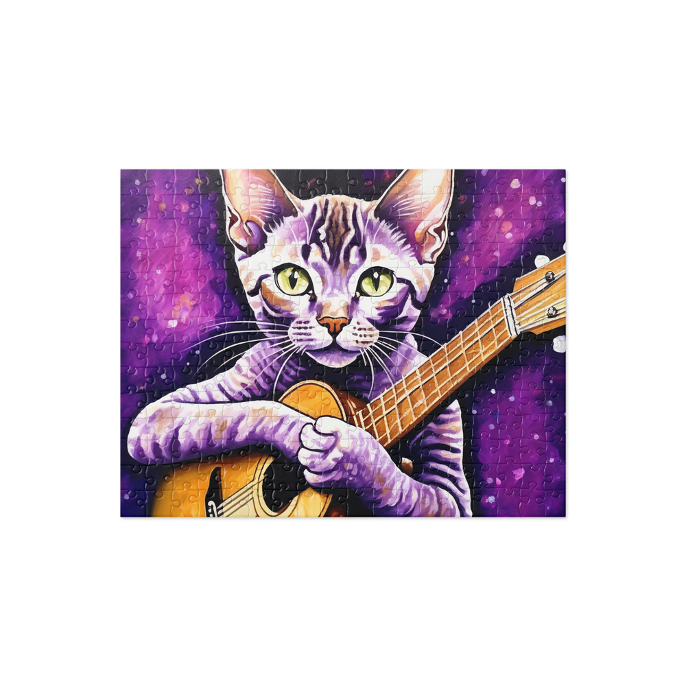 PugMug Custom Tabby Devon Rex Cat Jigsaw Puzzle