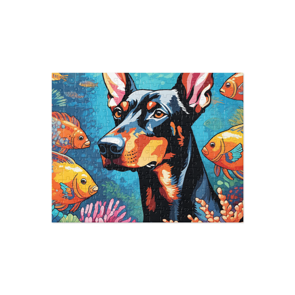 PugMug Custom Doberman Pinscher Jigsaw Puzzle