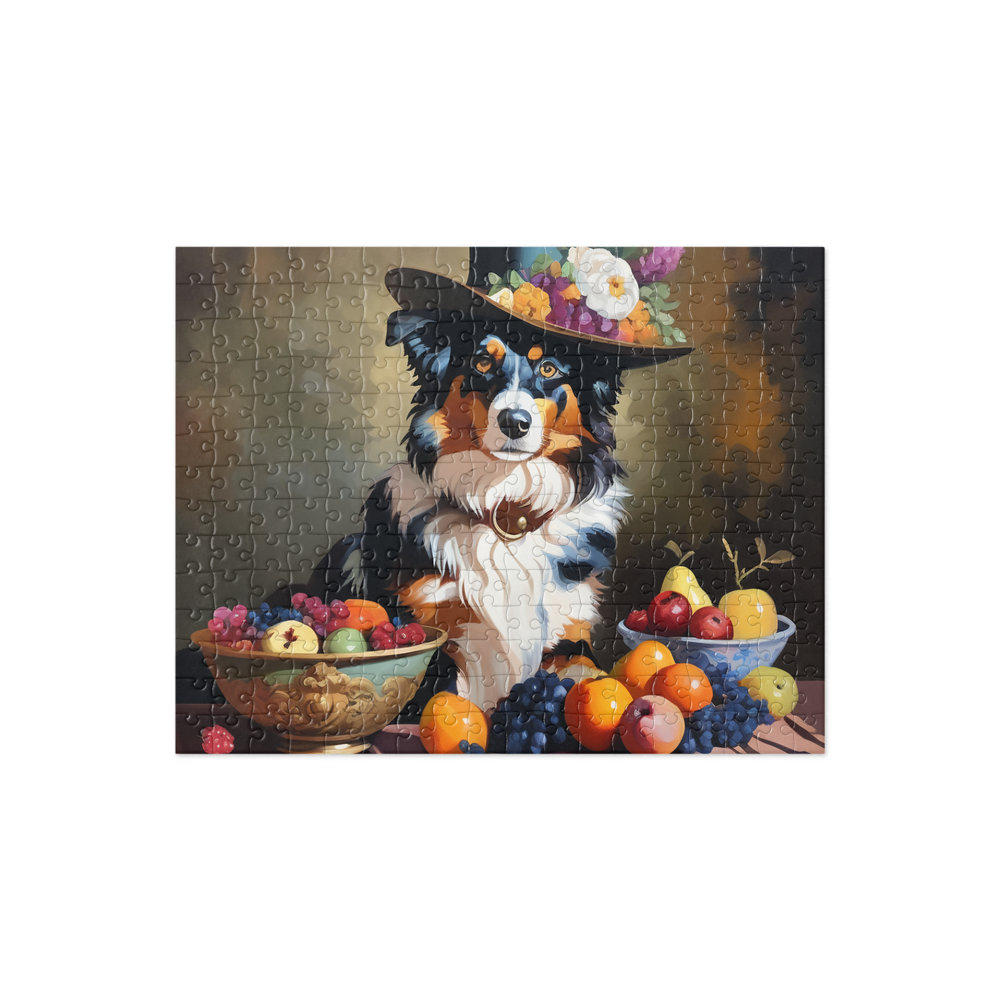 PugMug Custom Australian Shepherd Dog Jigsaw Puzzle