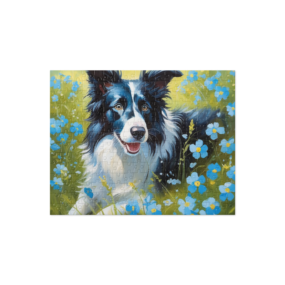 PugMug Custom Border Collie Jigsaw Puzzle
