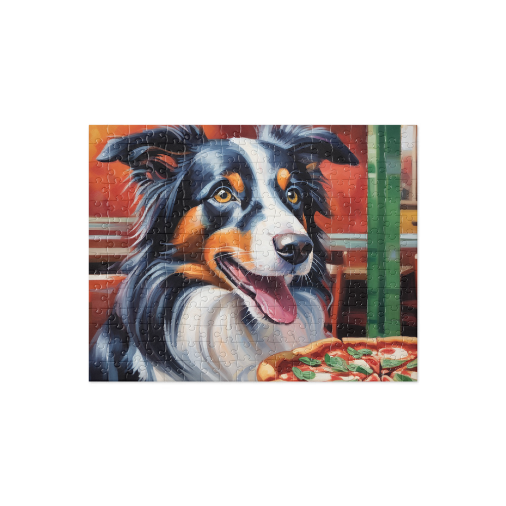 PugMug Custom Border Collie Jigsaw Puzzle