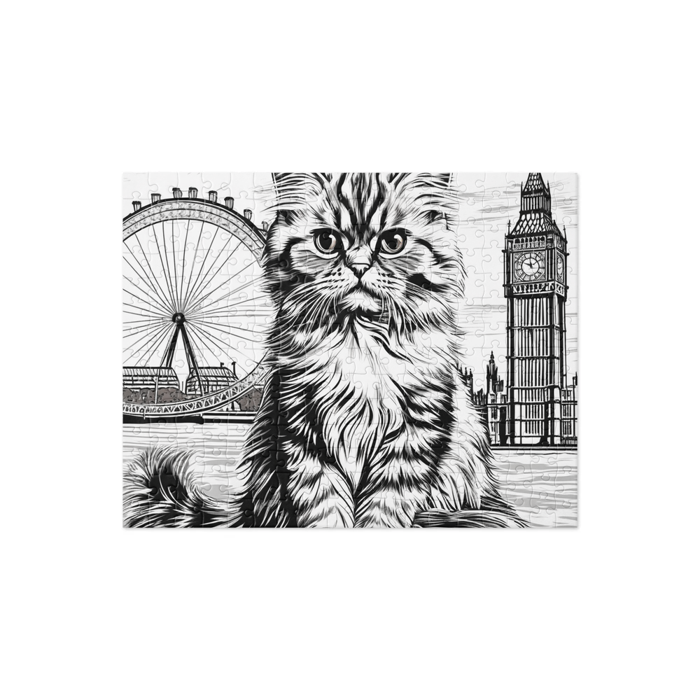 PugMug Custom Tabby Persian Cat Jigsaw Puzzle