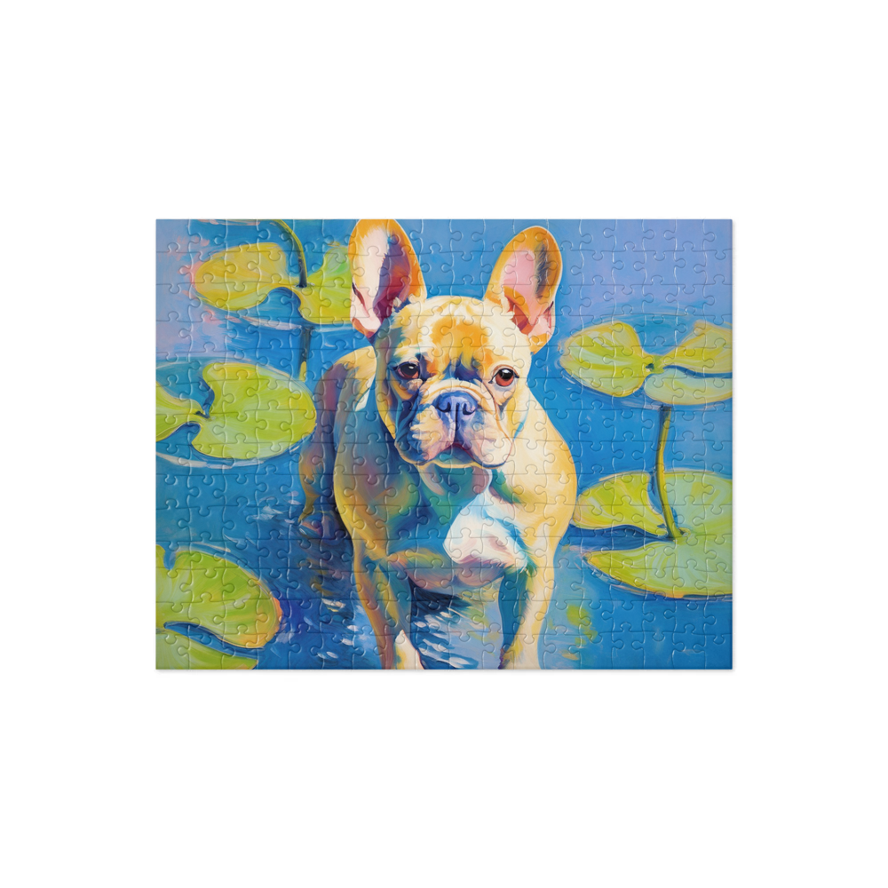 PugMug Custom Tan French Bulldog Jigsaw Puzzle