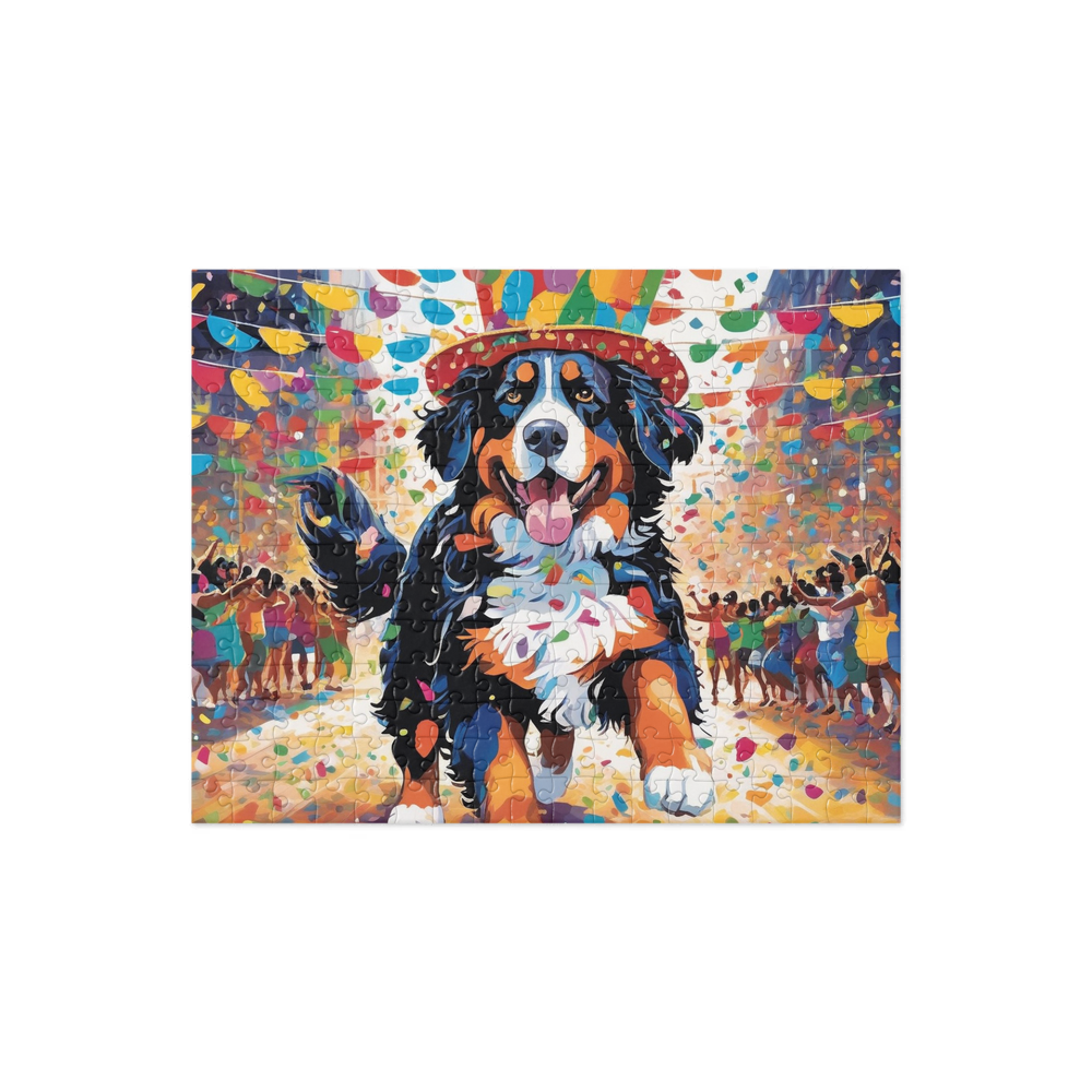 PugMug Custom Bernese Mountain Dog Jigsaw Puzzle