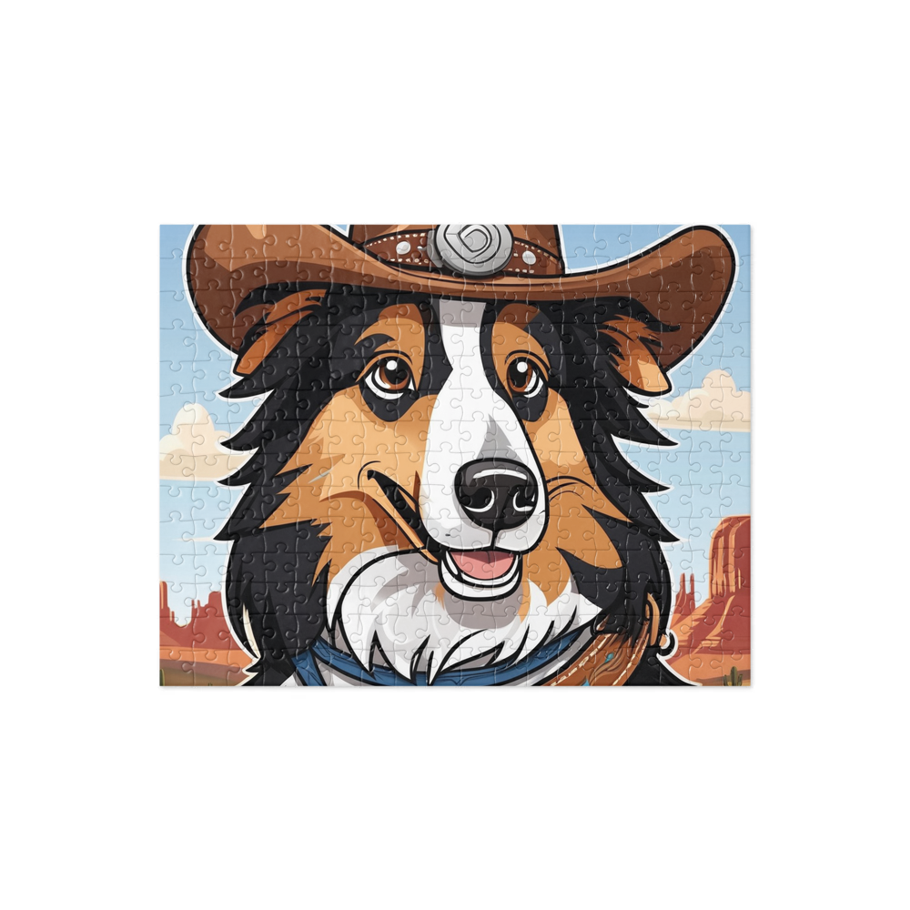 PugMug Custom Collie Jigsaw Puzzle