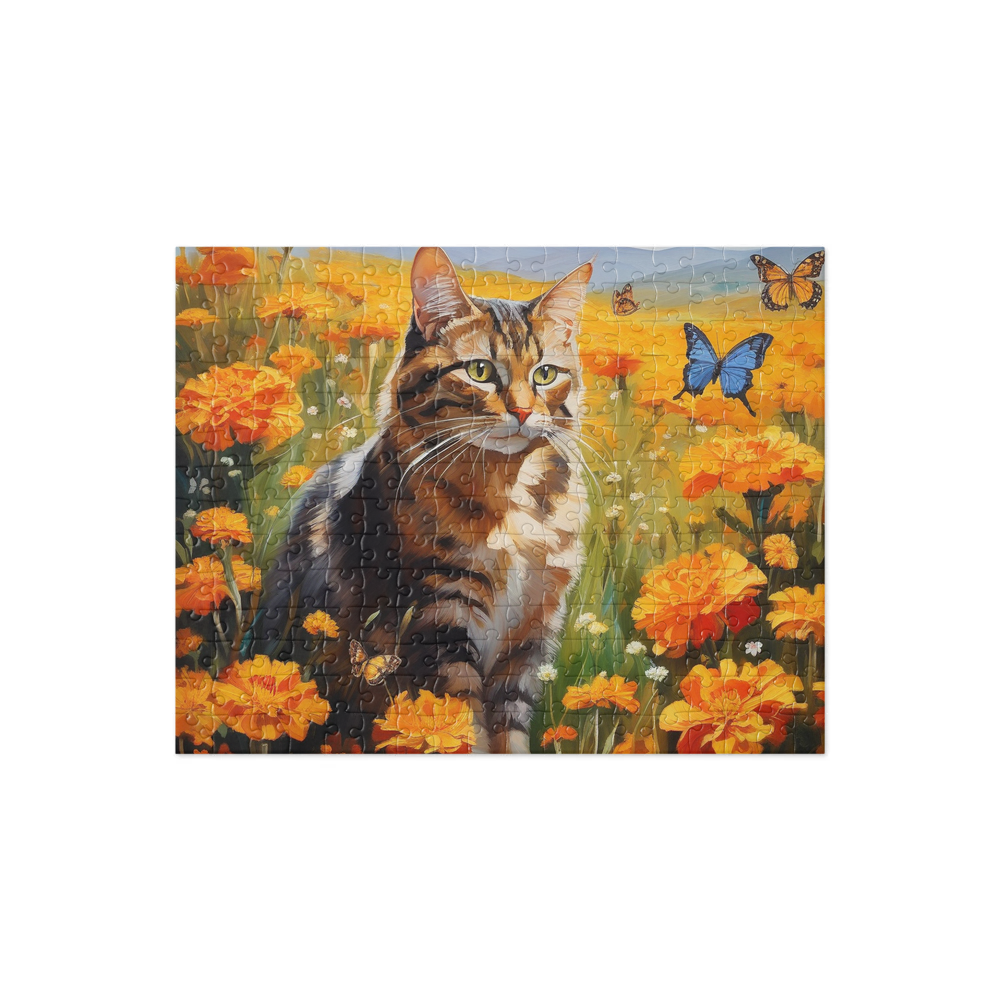 PugMug Custom Tabby Companion Cat Jigsaw Puzzle