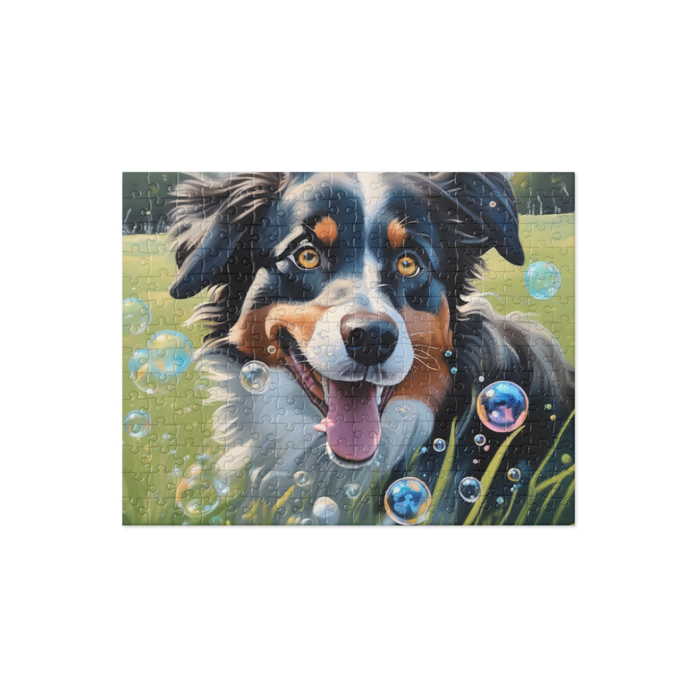 PugMug Custom Miniature American Shepherd Jigsaw Puzzle