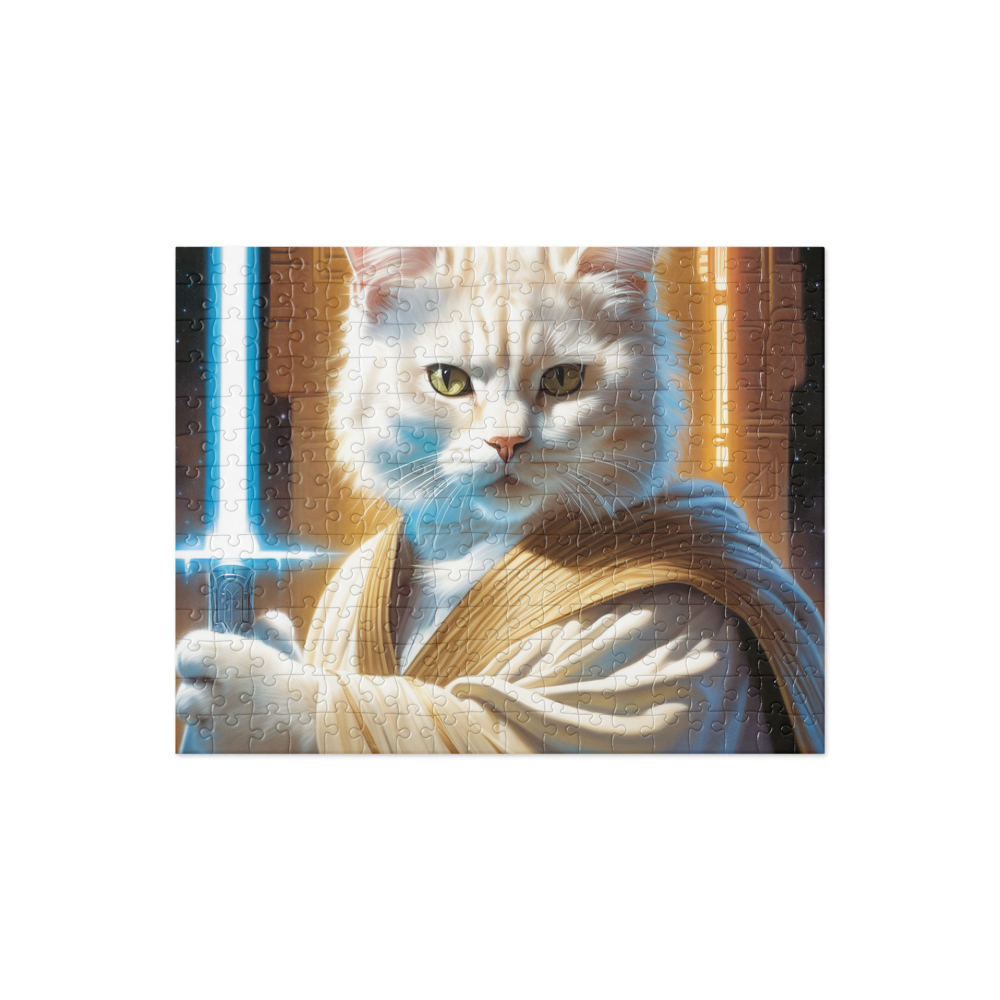 PugMug Custom White Exotic Cat Jigsaw Puzzle